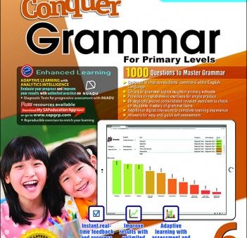 CONQUER GRAMMAR FOR PRIMARY LEVELS WORKBOOK 6 + NUADU Online Hot Sale