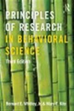 Principles of Research in Behavioral Science, 3E on Sale