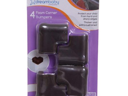 Dreambaby Foam Corner Bumpers 4pk - Brown DB00813 on Sale