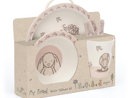 JellyCat My Friend Bunny Bamboo Set Supply