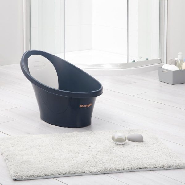 The Shnuggle Baby Bath - Navy (With Plug) Online