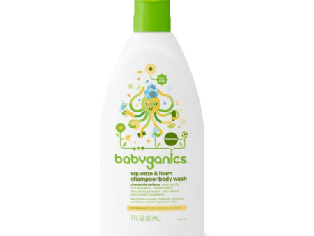 Babyganics Shampoo + Body Wash, Chamomile Verbena - 207ml For Discount