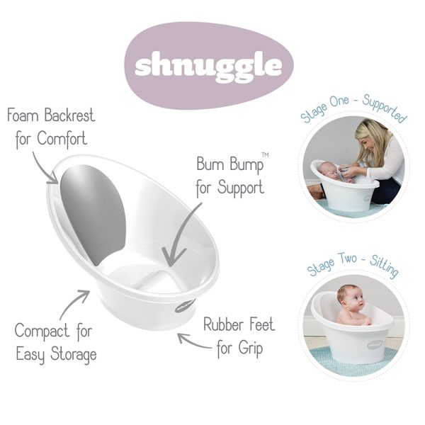 The Shnuggle Baby Bath - Navy (With Plug) Online